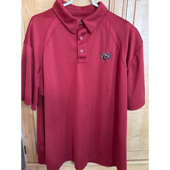 Arizona Diamondbacks MLB Red Polo Shirt Mens 2XL Polyester With Button Collar 27 - Picture 2 of 5